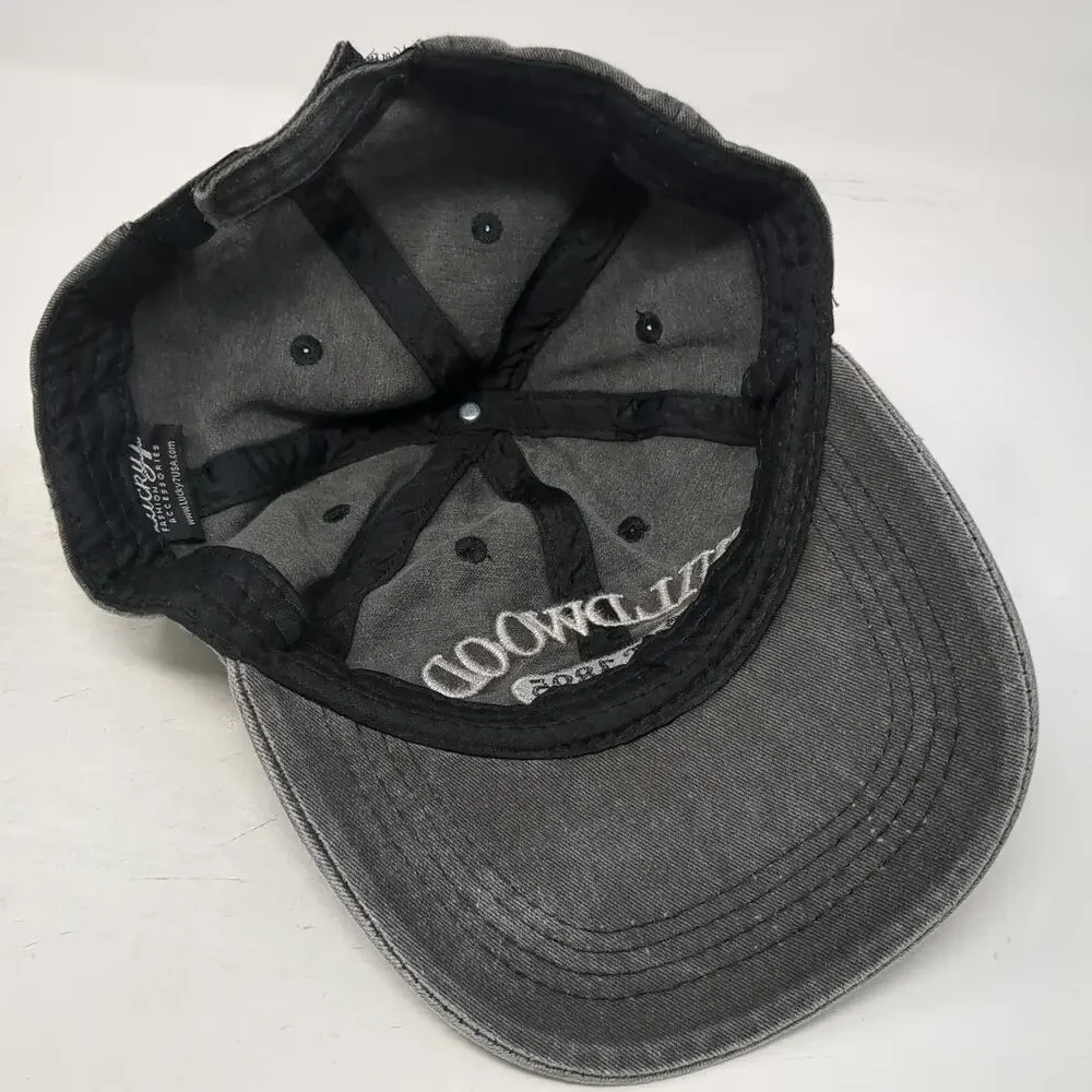 Lucky 7 Wildwood New Jersey Baseball Cap Gray One Size Strapback Embroidered Hat